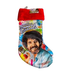 Bob Ross Christmas Stocking Happy Accidents Kurt Adler NWT